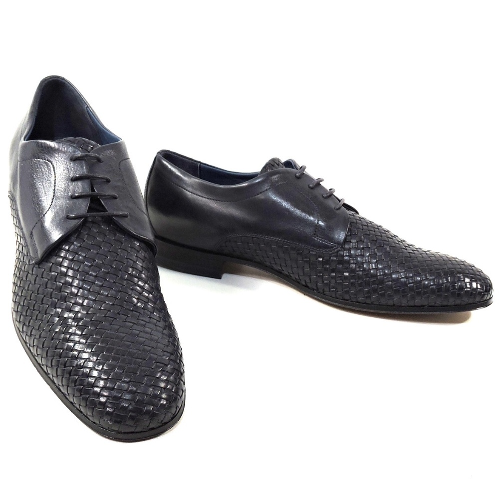 ALBERTO CICCIOLI 🇮🇹 MEN'S NAVY BLUE SOFT LEATHER COMFORT SHOES